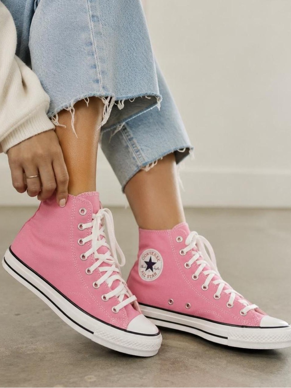 Converse All Star Chuck Taylor Pink New High Top Sneakers - Womens 7.5 Mens 5.5